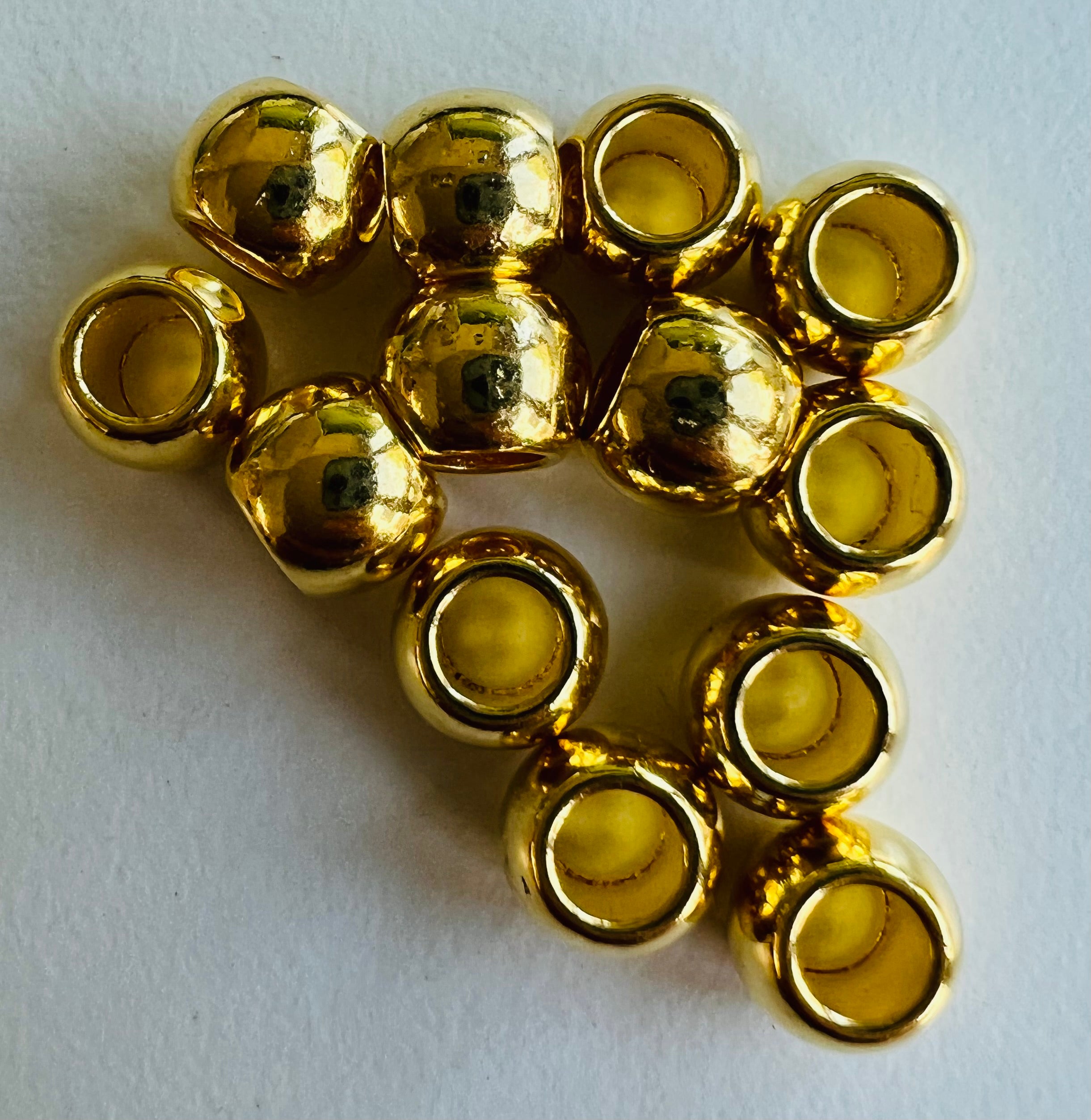 Perle séparateur de style tibétain - Dorée (5 pces)