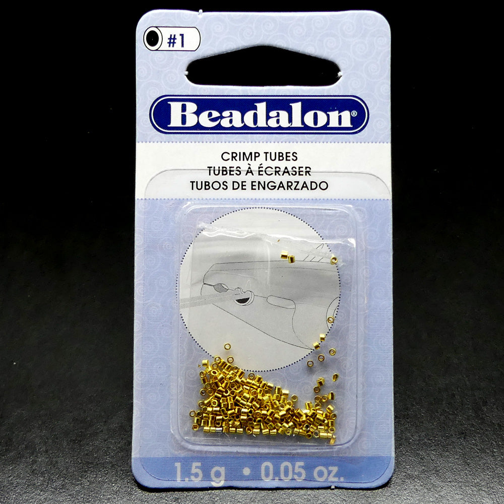 Tube à écraser - Doré 0.8 mm