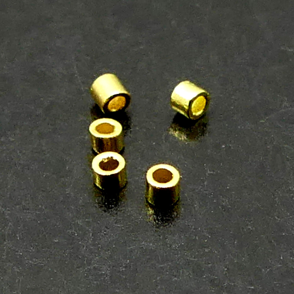 Tube à écraser - Doré 0.8 mm