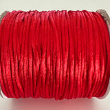 Cordon de Nylon - Rouge 2 mm (au mètre)