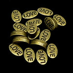 Perle Love 10 mm - Bronze (5 pièces)