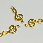 Clé de Sol - Dorée (1 pce)