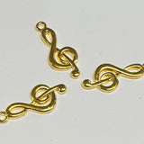 Clé de Sol - Dorée (1 pce)