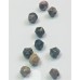 Perles de rhodonite naturelle, taillées à facettes - (10 pces)