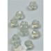 Perles d'opalite, taillées à facettes - (10 pces)