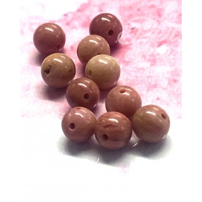 Ronde 6 - Rhodonite naturelle  (10 pces)