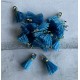 Mini pompon Bleu (1 pce)